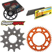 Chain Kit - ALU - orange for: KTM SX250 03-03/SX250 2T 04-15 13-48-114 DID520 Clip