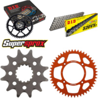 Kettensatz Alu orange für: KTM Freeride 13-16 12-48-110 DID520VX3 Niet