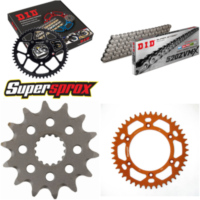 Kettensatz Alu orange für: KTM SMR525 04-06/SMR560 06-07 14-45-114 DID520ZVM-X Niet