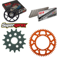 Kettensatz Alu orange für: KTM EGS620 LC4 94-94/EXC620 LC 15-50-118 DID520ZVM-X Niet