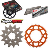 Kettensatz Alu orange für: KTM EGS360 96-97/EXC360 96-97/ 14-50-118 DID520ZVM-X Endlos