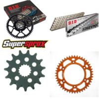 Chain Kit - ALU - orange for: KTM EGS400 LC4 93-98/EGS400 LC 15-45-118 DID520ZVM-X(S&S) endless
