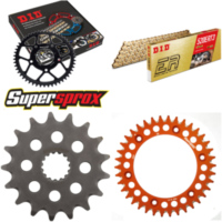 Chain Kit - ALU - orange for: KTM Duke 640 03-07/Duke 640 > 17-38-118 DID520ERT2(G&G) Clip