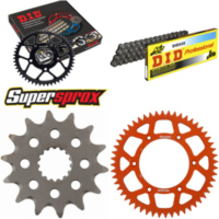 Chain Kit - ALU - orange for: KTM EXC450 R 08-15/SX450 F 07- 14-52-116 DID520 Clip