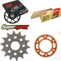 Kettensatz Alu orange für: KTM EXC200 Enduro 12-15/EXC250 14-45-118 DID520ERT2(G&G) Clip