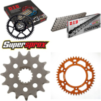 Chain Kit - ALU - orange for: KTM EXC250 Racing 04-06/EXC400 15-45-118 DID520ZVM-X rivet