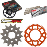 Chain Kit - ALU - orange for: KTM EXC250 Enduro 98-98/MX250 14-52-118 DID520ZVM-X(S&S) endless