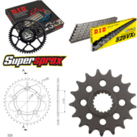 Chain Kit - ALU - orange for: KTM Supermoto 990 07-13/Superm 17-41-112 DID525VX3 endless