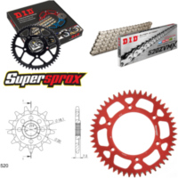 Kettensatz Alu rot für: HONDA CR125 R 97-97 12-49-112 DID520ZVM-X(S&S) Endlos