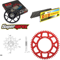 Chain Kit - ALU - red for: HONDA CR125 R 04-07 13-52-116 DID520 Clip