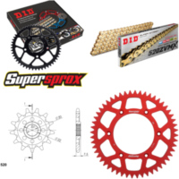 Chain Kit - ALU - red for: HONDA CR125 R 04-07 13-52-116 DID520ZVM-X(G&G) rivet