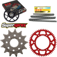 Kettensatz Alu rot für: HONDA CR250 R 96-01/CR250 R 03-04 13-50-116 DID520NZ Clip