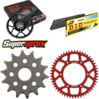 Chain Kit - ALU - red for: HONDA CRF250 X 04-06 14-53-120 DID520 Clip