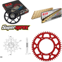 Kettensatz Alu rot für: HONDA CRF230 F 04-08 13-50-114 DID520ZVM-X(G&G) Niet