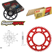 Chain Kit - ALU - red for: HONDA CRF250 R 04-09 13-51-114 DID520ERT2(G&G) Clip