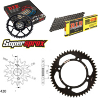 Chain Kit - ALU - black for: HONDA CRF150 R 17``/14`` 07 15-50-120 DID420D Clip