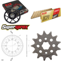 Kettensatz Alu schwarz für: HONDA XR250 R 88-89 13-48-108 DID520ERT2(G&G) Clip