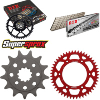 Chain Kit - ALU - red for: HONDA XR250 R 96-04 13-48-106 DID520ZVM-X(S&S) rivet