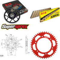 Chain Kit - ALU - red for: HONDA XR650 L [US] 93-96 15-45-114 DID520VX3(G&B) endless