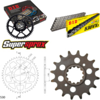 Chain Kit - ALU - black for: HONDA VFR750 F 86-87 16-45-110 DID530VX3 rivet