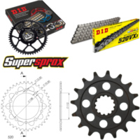 Chain Kit - ALU - black for: HONDA NC700 SD 12-15/NC700 XD 16-39-112 DID520VX3 endless