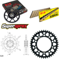 Kettensatz Alu schwarz für: HONDA NC750 SA 14-15/SD 14-15 17-43-114 DID520VX3(G&B) Niet