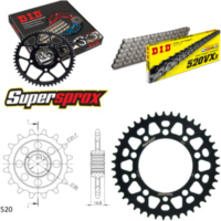 Chain Kit - ALU - black for: HONDA NC750 SA 14-15/SD 14-15 17-43-112 DID520VX3 endless