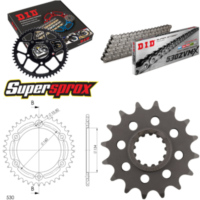 Chain Kit - ALU - black for: HONDA CBR1000 R Fireblade 04-05 16-40-114 DID530ZVM-X rivet