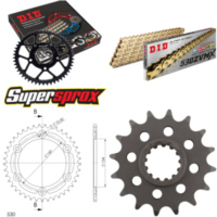 Chain Kit - ALU - black for: HONDA CBR1000 R Fireblade 04-05 16-40-114 DID530ZVM-X(G&G) rivet
