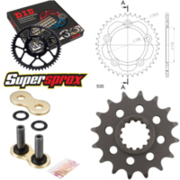 Kettensatz Alu schwarz für: HONDA CBF1000 F 11-13/CBF1000 16-41-114 DID530ZVM-X(G&G) Niet