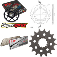 Chain Kit - ALU - black for: HONDA VTR1000 F Firestorm 97-05 16-41-102 DID530ZVM-X(S&S) rivet