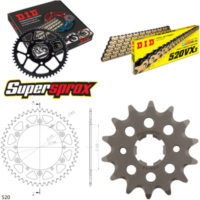 Chain Kit - ALU - black for: YAMAHA WR250 98-99/WR250 Z 98 14-48-114 DID520VX3(G&B) Clip
