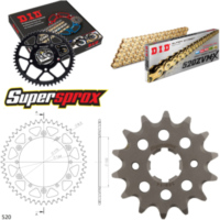 Kettensatz Alu schwarz für: YAMAHA WR250 98-99/WR250 Z 98 14-48-114 DID520ZVM-X(G&G) Niet
