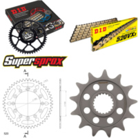 Kettensatz Alu blau für: YAMAHA YZ250 F 05-09 13-49-114 DID520VX3(G&B) Endlos