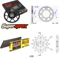 Chain Kit - ALU - for: KAWASAKI KX80 17``/14`` >428< 98-00 14-51-124 DID428D Clip