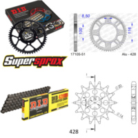 Chain Kit - ALU - for: KAWASAKI KX80 17``/14`` >428< 98-00 14-51-124 DID428HD Clip