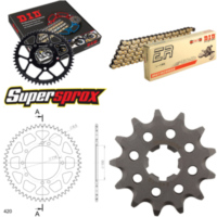 Chain Kit - ALU - black for: KAWASAKI KX80 19``/16`` 89-91 13-54-126 DID420NZ3(G&B) Clip