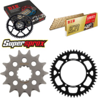 Kettensatz Alu schwarz für: KAWASAKI KX250 99-01 14-49-114 DID520ERT2(G&G) Clip