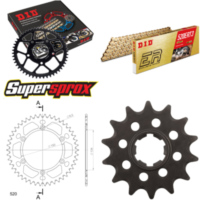 Chain Kit - ALU - black for: KAWASAKI KX500 85-85 14-46-112 DID520ERT2(G&G) Clip