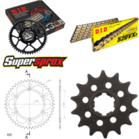 Chain Kit - ALU - black for: KAWASAKI KX500 85-85 14-46-112 DID520VX3(G&B) rivet