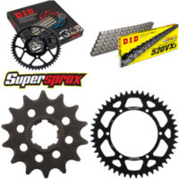Chain Kit - ALU - black for: KAWASAKI KX500 86-86 14-48-114 DID520VX3 Clip