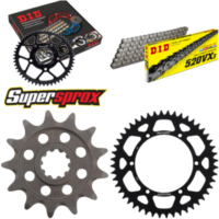 Chain Kit - ALU - black for: KAWASAKI KX250 F 04-05 13-48-114 DID520VX3 endless