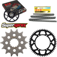 Chain Kit - ALU - black for: KAWASAKI KLX300 R 03-03 14-50-110 DID520NZ Clip