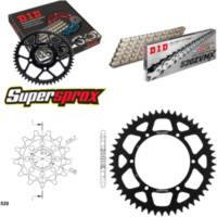 Chain Kit - ALU - black for: KAWASAKI KLX450 R 07-15 13-50-116 DID520ZVM-X(S&S) rivet