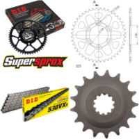 Kettensatz Alu schwarz für: KAWASAKI ZZR1100 95-01 17-44-110 DID530VX3 Endlos