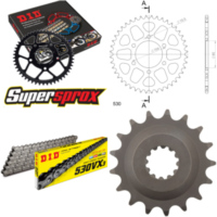 Chain Kit - ALU - black for: KAWASAKI ZZR1200 02-05 17-44-112 DID530VX3 rivet