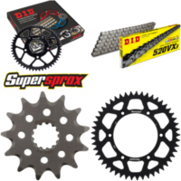 Chain Kit - ALU - black for: SUZUKI RM250 93-93/RMX250 89-01 13-49-116 DID520VX3 endless