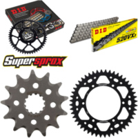 Chain Kit - ALU - black for: SUZUKI RM250 99-00 13-48-112 DID520VX3 rivet