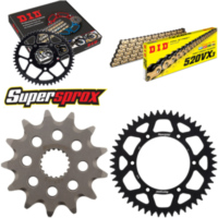 Chain Kit - ALU - black for: SUZUKI RM125 92-93/RM125 00-0 13-49-114 DID520VX3(G&B) rivet
