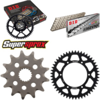 Kettensatz Alu schwarz für: SUZUKI RM125 92-93/RM125 00-0 13-49-114 DID520ZVM-X(S&S) Niet